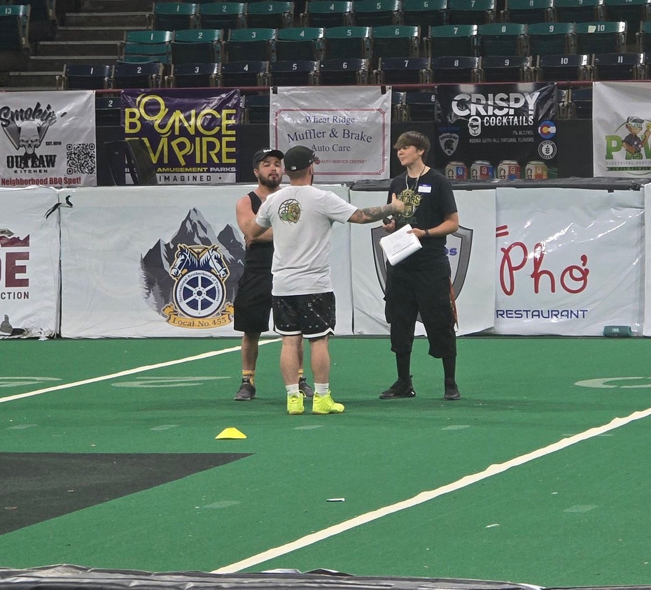 Coach Eli on the field